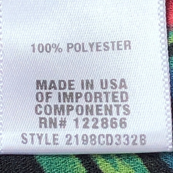 Status Floral Chiffon Blouse Black Multi Flowy Bell Sleeves Size Small - Picture 8 of 10